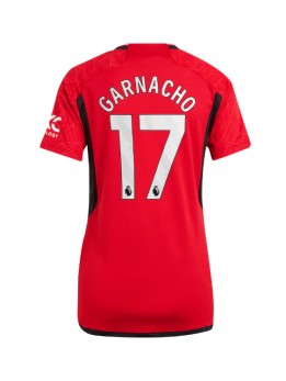 Manchester United Alejandro Garnacho #17 Heimtrikot für Frauen 2023-24 Kurzarm